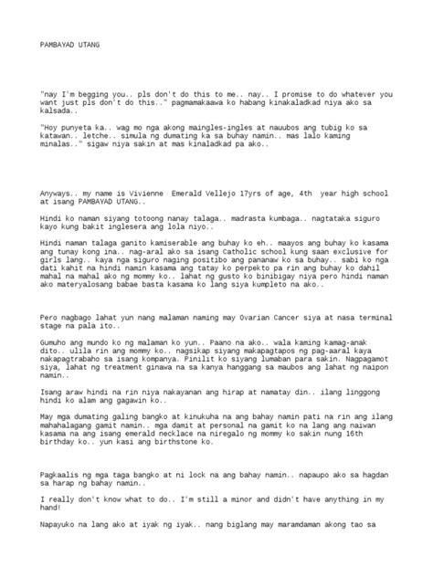 [COMPLETE SERIES] Pambayad Utang by ZakaryasYbanez — .